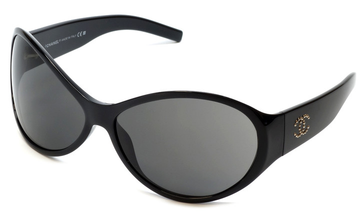 Chanel Designer Sunglasses 6016-501 in Black with Grey Lens - Speert  International