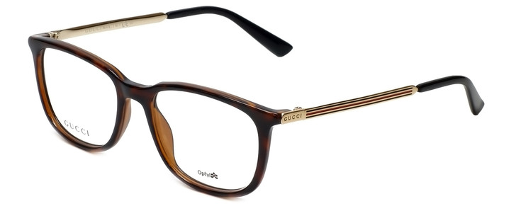 Gucci Designer Eyeglasses GG1151-0KS in Havana 52mm :: Rx Single Vision