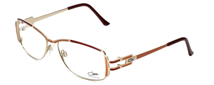 Cazal Designer Eyeglasses 1084-001 in Gold-Red 56mm :: Rx Single Vision