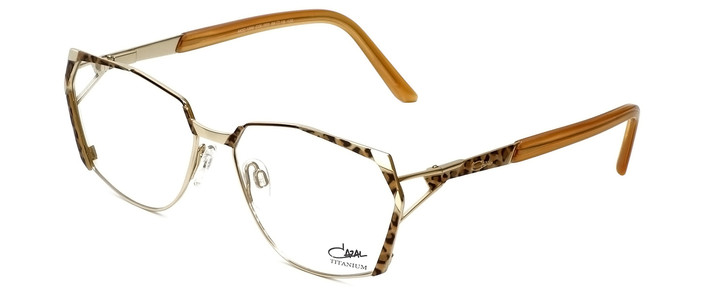 Cazal Designer Eyeglasses 1099-003 in Gold-Leopard Print 56mm :: Rx Bi-Focal