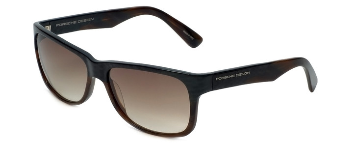 Porsche Designer Sunglasses P8546-B in Brown-Striped with Brown-Gradient Lens