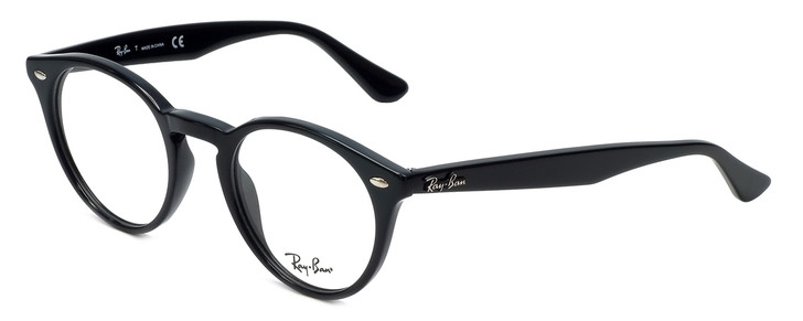 Ray-Ban Designer Eyeglasses RB2180V-2000 in Black 47mm :: Rx Bi-Focal