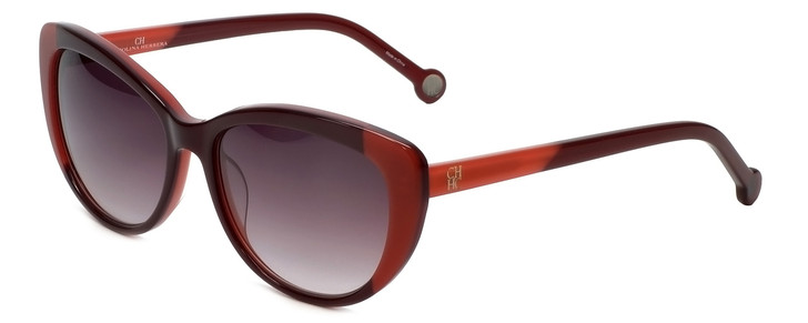 Carolina Herrera Designer Sunglasses SHE648-OGEV in Burgundy Rose Gradient Lens