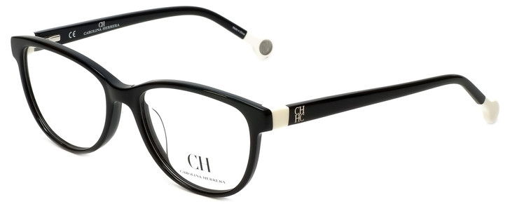 Carolina Herrera Designer Eyeglasses VHE678K-0700 in Black 52mm :: Custom Left & Right Lens