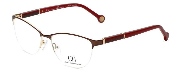 Carolina Herrera Designer Reading Glasses VHE079K-0SB1 in Brown 53mm