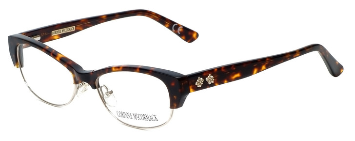 Corinne McCormack Designer Eyeglasses Delancey in Tortoise 53mm :: Custom Left & Right Lens
