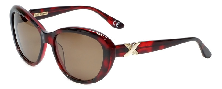 Corinne McCormack Designer Sunglasses Long Beach in Red Tortoise 56mm