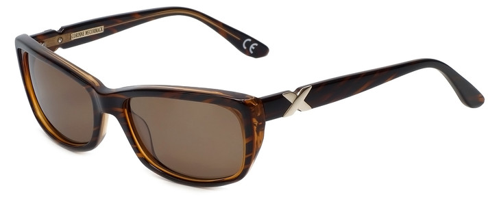 Corinne McCormack Designer Sunglasses Rockaway Tortoise Havana Brown Gold 55 mm