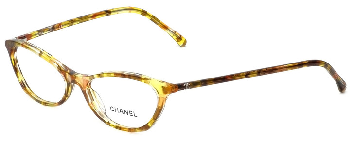 Chanel Yellow Rounded Rectangular Sunglasses · INTO