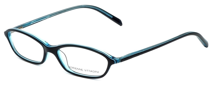 Adrienne Vittadini Designer Eyeglasses AV7019-622 in Black-Blue 49mm :: Rx Bi-Focal