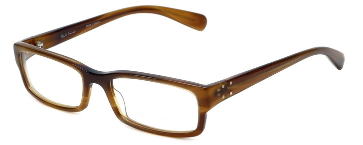Paul Smith Designer Eyeglasses PS411-SYC in Brown-Horn 52mm :: Custom Left & Right Lens