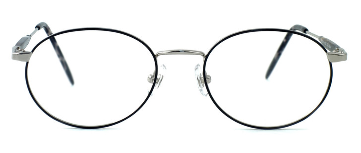 Fashion Optical Designer Reading Glasses Hampton in Silver Black 52mm