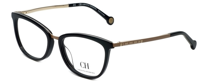 Carolina Herrera Designer Eyeglasses VHE094K-0F47 in Black 52mm :: Custom Left & Right Lens