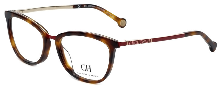 Carolina Herrera Designer Eyeglasses VHE094K-0SAH in Tortoise 52mm :: Rx Single Vision