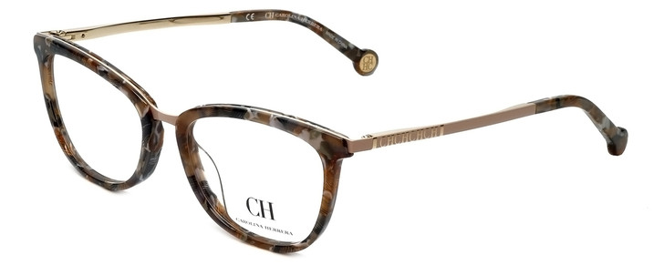 Carolina Herrera Designer Eyeglasses VHE094K-0323 in Brown-Pattern 52mm :: Progressive