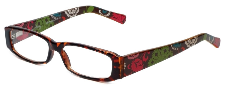 Vera Bradley Designer Reading Glasses Phyllis Lola 52mm Tortoise Crystal Flowers