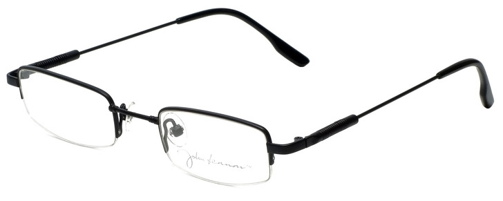 John Lennon Designer Eyeglasses JLC104-Matte-Black in Matte-Black 45mm :: Rx Single Vision