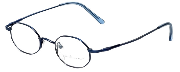John Lennon Designer Reading Glasses JLC101-Blue in Blue 43mm
