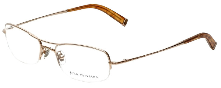 John Varvatos Designer Eyeglasses V106 in Gold 53mm :: Progressive