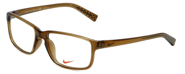 Nike Designer Eyeglasses NK7095-200 in Brown Walnut 54mm :: Rx Single Vision