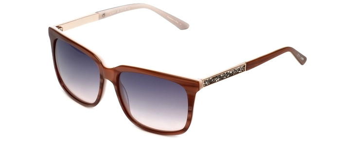 Judith Leiber Designer Sunglasses JL5012-06 in Rose-Gold in Grey-Gradient Lens