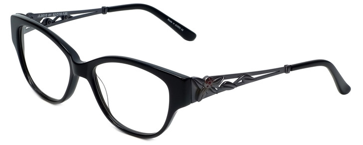 Judith Leiber Designer Eyeglasses JL3010-01 in Onyx 52mm :: Custom Left & Right Lens