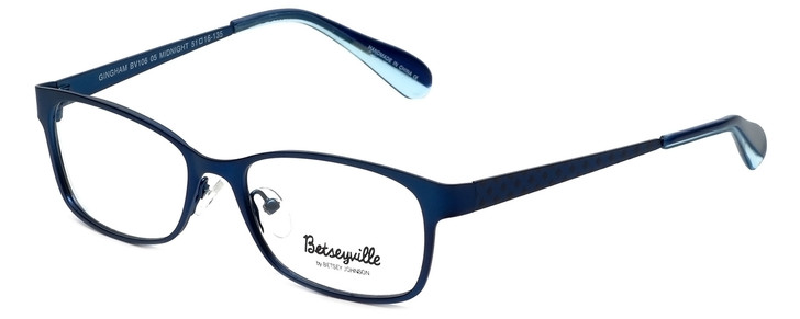 Betsey Johnson Designer Eyeglasses Betseyville BV106-05 in Midnight-Blue 51mm :: Rx Single Vision