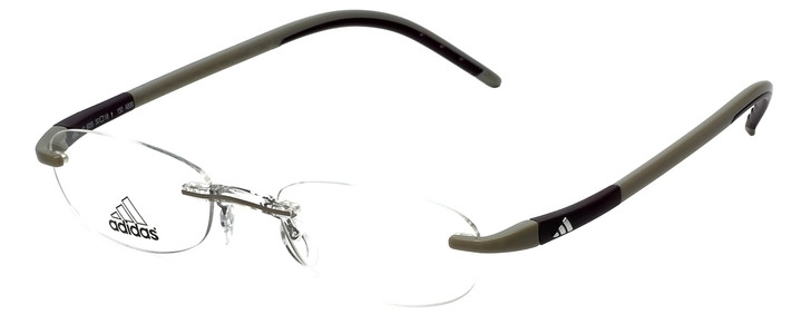 Adidas Designer Eyeglasses a892-10-6055 in Grey-Brown 50mm :: Custom Left & Right Lens