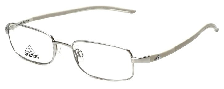Adidas Designer Kids Eyeglasses a990-00-6050 in Silver-White 49mm :: Rx Single Vision