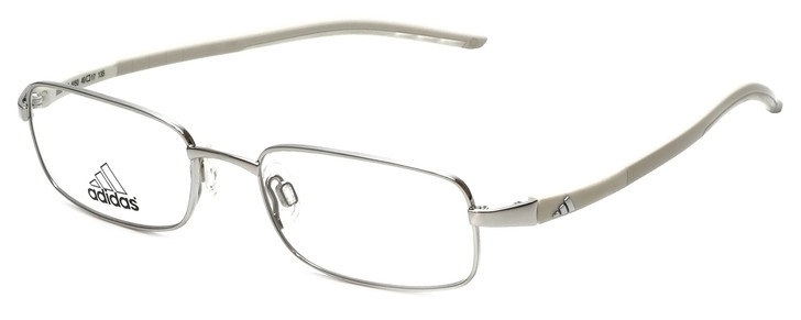 Adidas Designer Kids Eyeglasses a990-00-6050 in Silver-White 49mm :: Progressive