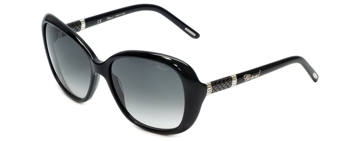 Chopard Designer Sunglasses SCH149S-700Y in Black with Grey-Gradient Lens