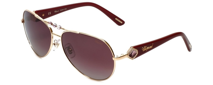 Chopard Designer Sunglasses SCH997S-8FCP in Gold with Violet Lens