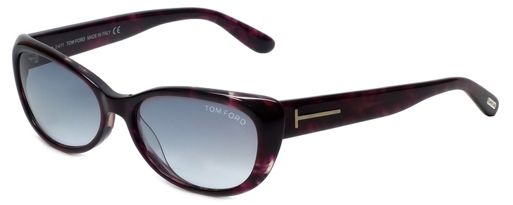 Tom Ford Designer Sunglasses Sebastian TF232-83T in Lavender-Havana with Grey-Gradient Lens