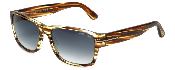 小物 TOM FORD TF445 50B Tom Ford Designer Sunglasses Mason TF445-50B in Striped-Brown with