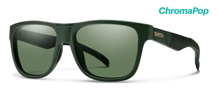 Smith Optics Lowdown Designer Sunglasses in Matte Green Camo ChromaPop Polarized