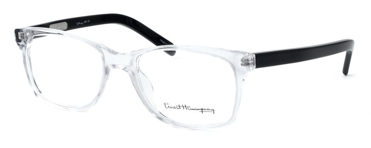 Ernest Hemingway Designer Eyeglasses H4641 in Black-Crystal 50mm :: Rx Single Vision