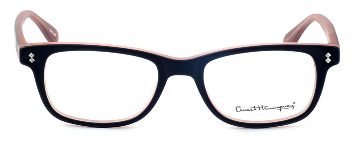 Ernest Hemingway Designer Eyeglasses H4617 in Matte-Black-Pink 52mm :: Custom Left & Right Lens