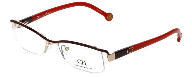 Carolina Herrera Designer Eyeglasses VHE014-0307 in Red 53mm :: Progressive