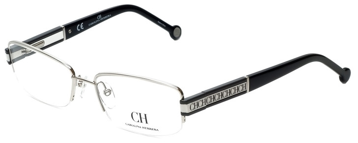 Carolina Herrera Designer Eyeglasses VHE049-0579 in Shiny Palladium 54mm :: Rx Bi-Focal