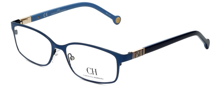 Carolina Herrera Designer Eyeglasses VHE065-08A3 in Blue Gloss 53mm :: Rx Bi-Focal