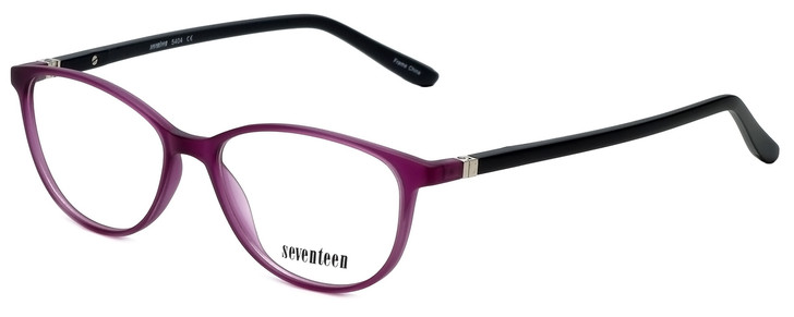 Seventeen Designer Eyeglasses SV5404-MPU in Matte Purple/Black 51mm :: Progressive