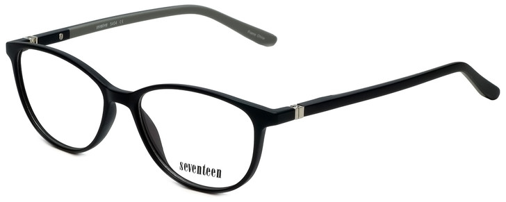 Seventeen Designer Eyeglasses SV5404-MBK in Matte Black/Grey 51mm :: Rx Bi-Focal