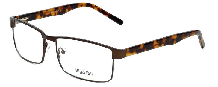 Big and Tall Designer Eyeglasses Big-And-Tall-15-Matte-Brown in Matte Brown 60mm :: Custom Left & Right Lens