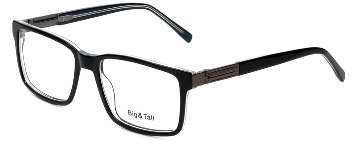 Big and Tall Designer Eyeglasses Big-And-Tall-14-Black-Crystal in Black Crystal 58mm :: Rx Bi-Focal