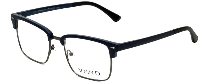 Calabria Viv Designer Eyeglasses Vivid-257 in Navy 52mm :: Rx Bi-Focal