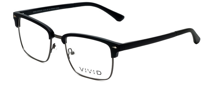 Calabria Viv Authentic Designer Reading Glasses Vivid-257 in Black GunMetal 52mm