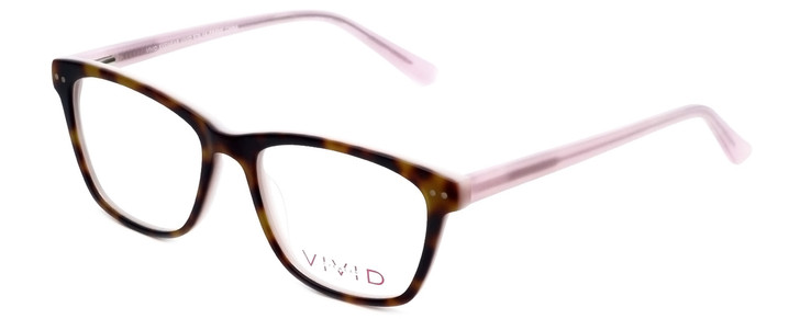 Vivid Designer Eyeglasses Vivid-878 in Tortiose-Pink 51mm :: Custom Left & Right Lens