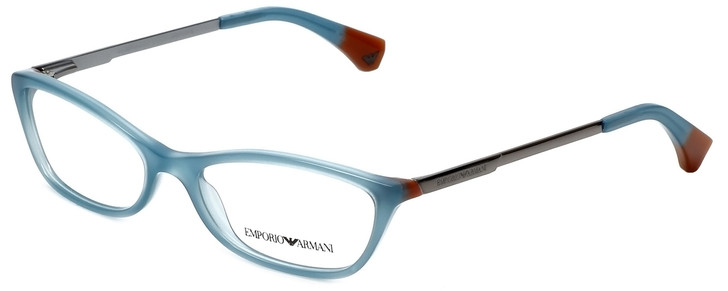 Emporio Armani Designer Reading Glasses EA3014-5127-54 in Opal Green Brown 54mm