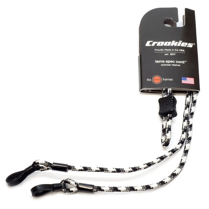 Croakies Terra Spec Adjustable Eyeglass Retainer Cord Necklace Cable Lanyard New
