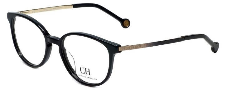 Carolina Herrera Designer Eyeglasses VHE759K-0700 in Black 50mm :: Rx Single Vision